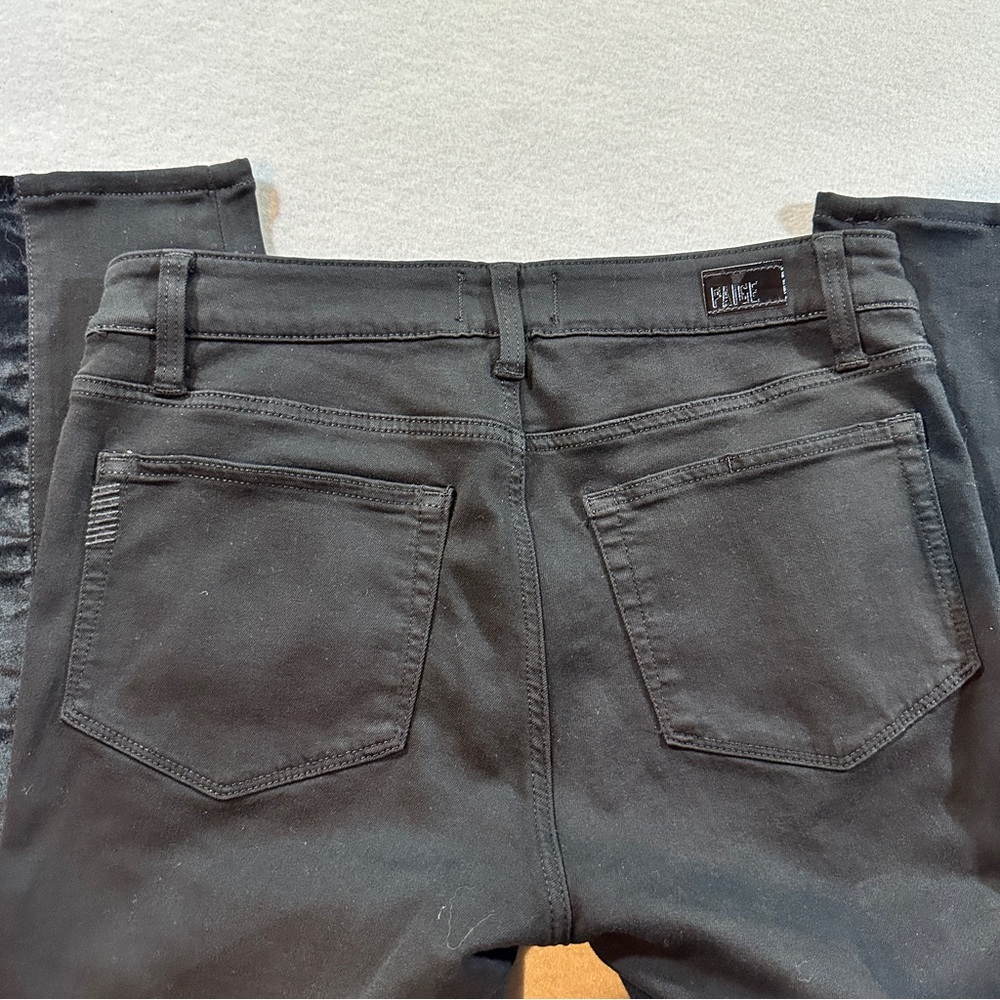 Paige Hoxton Ultra Skinny Jeans Women's 30 Velvet Onyx‎ Black Stretch Denim - Picture 13 of 16